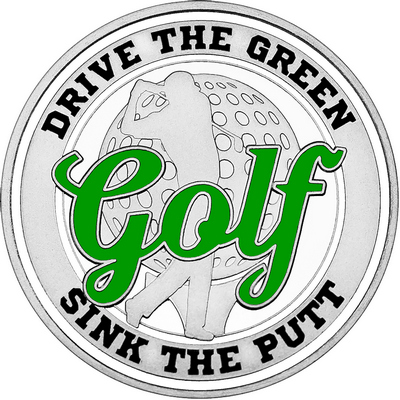 Green "Golf" with White Outer Circular Borders